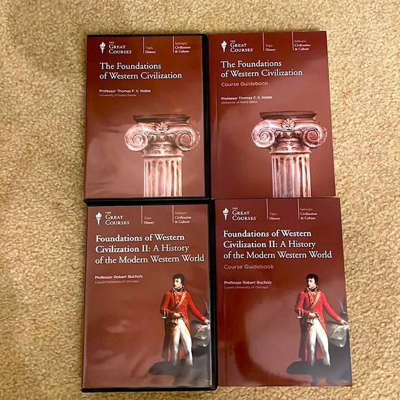 The Great Courses Foundations of Western Civilization 1 & 2 DVD and guide book - Picture 1 of 2